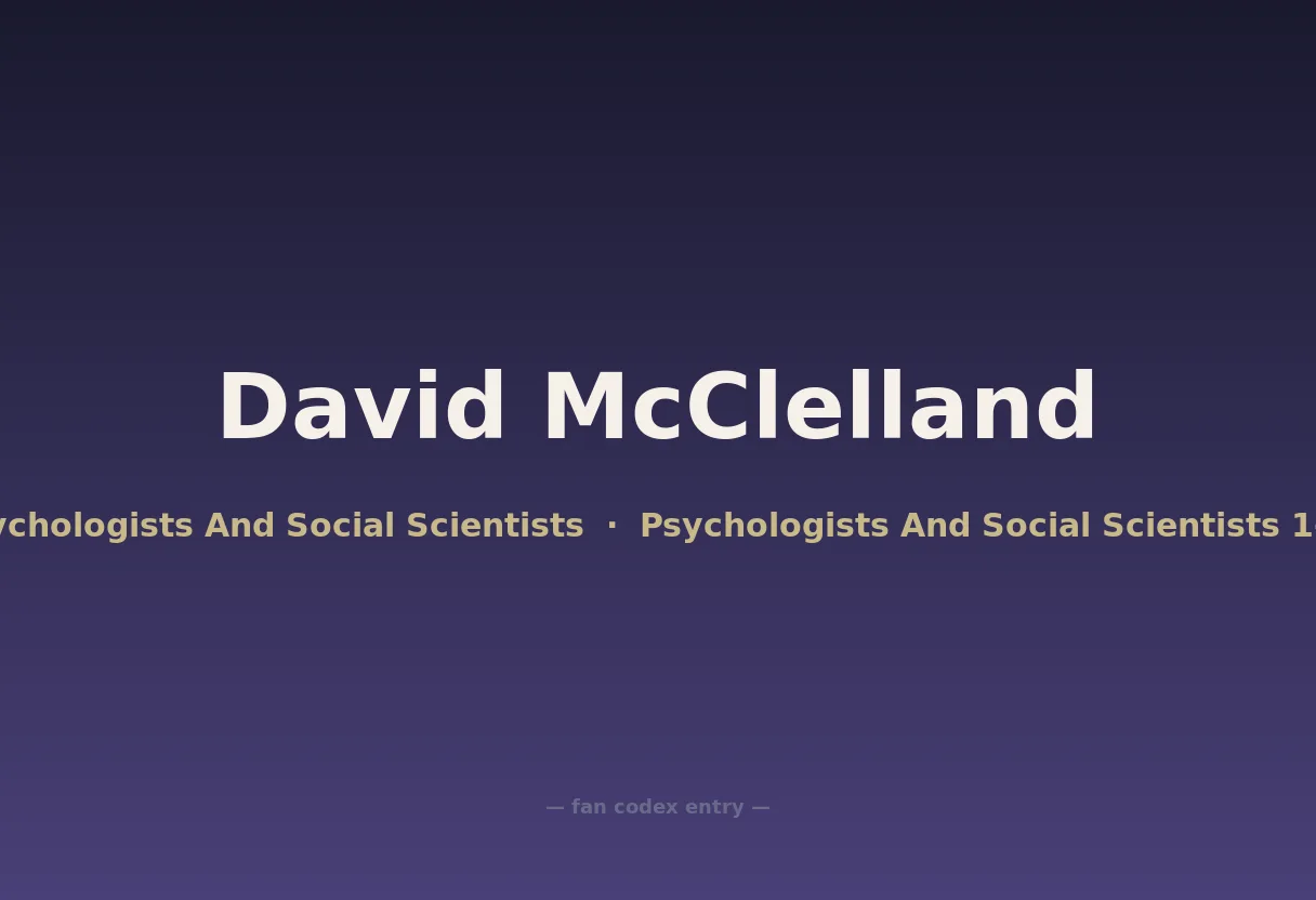 David McClelland