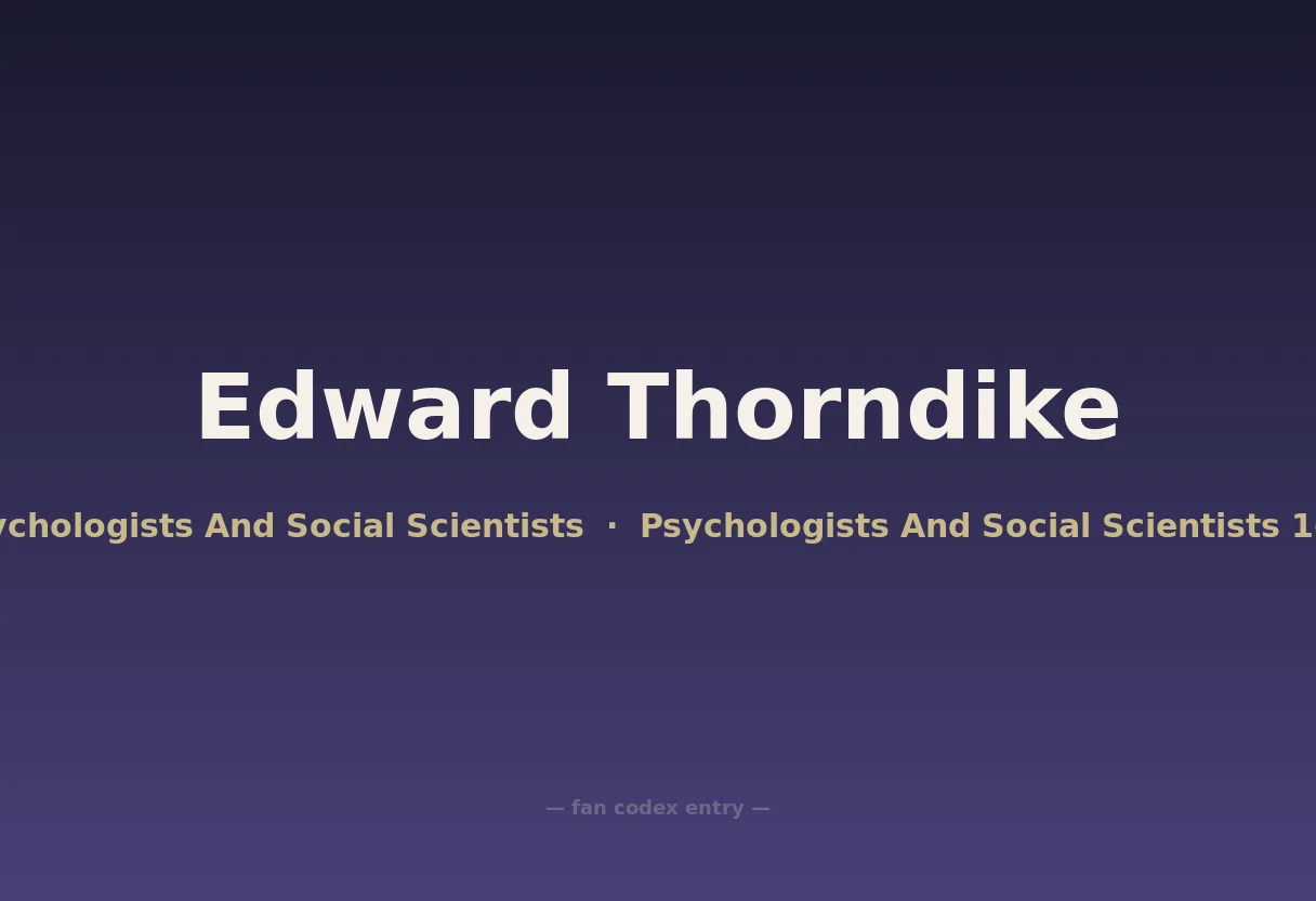 Edward Thorndike