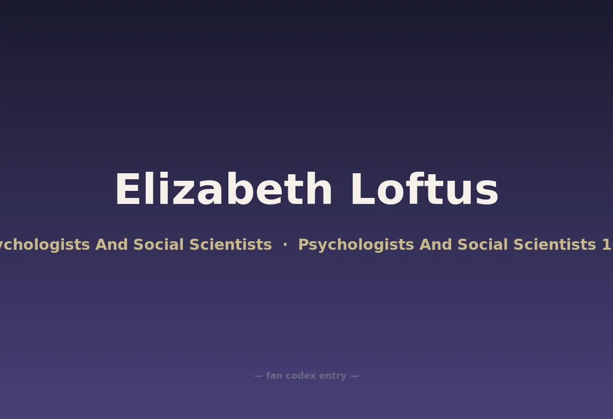 Elizabeth Loftus