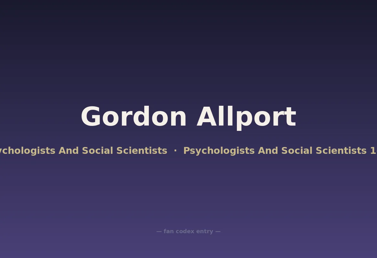 Gordon Allport