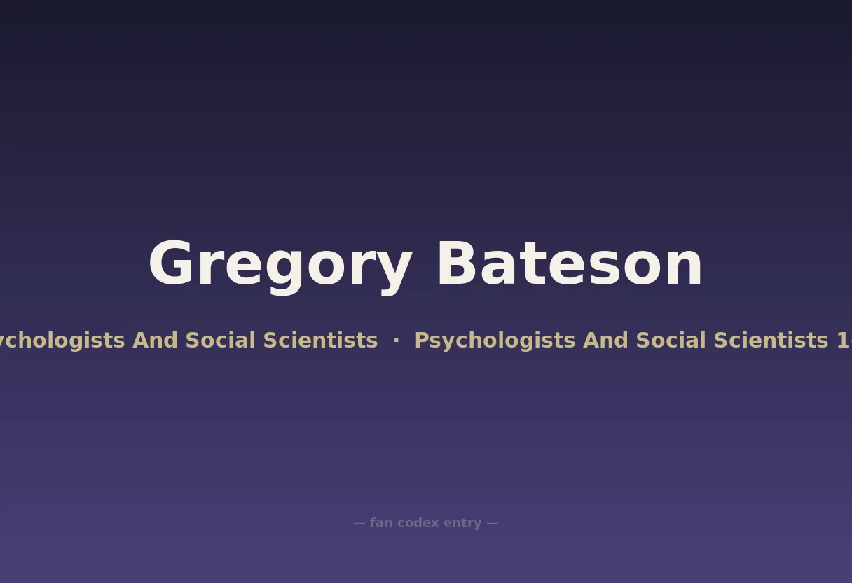 Gregory Bateson