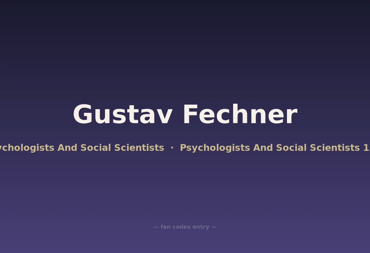 Gustav Fechner