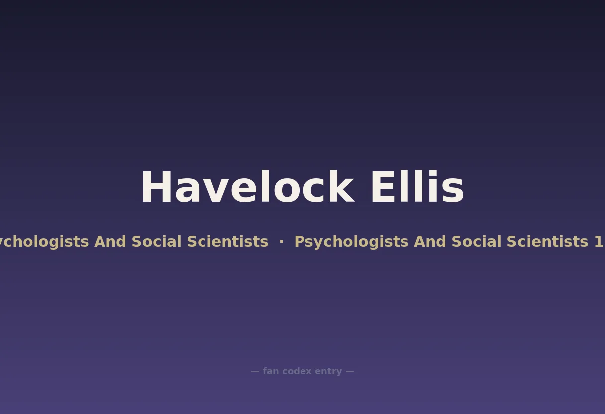 Havelock Ellis