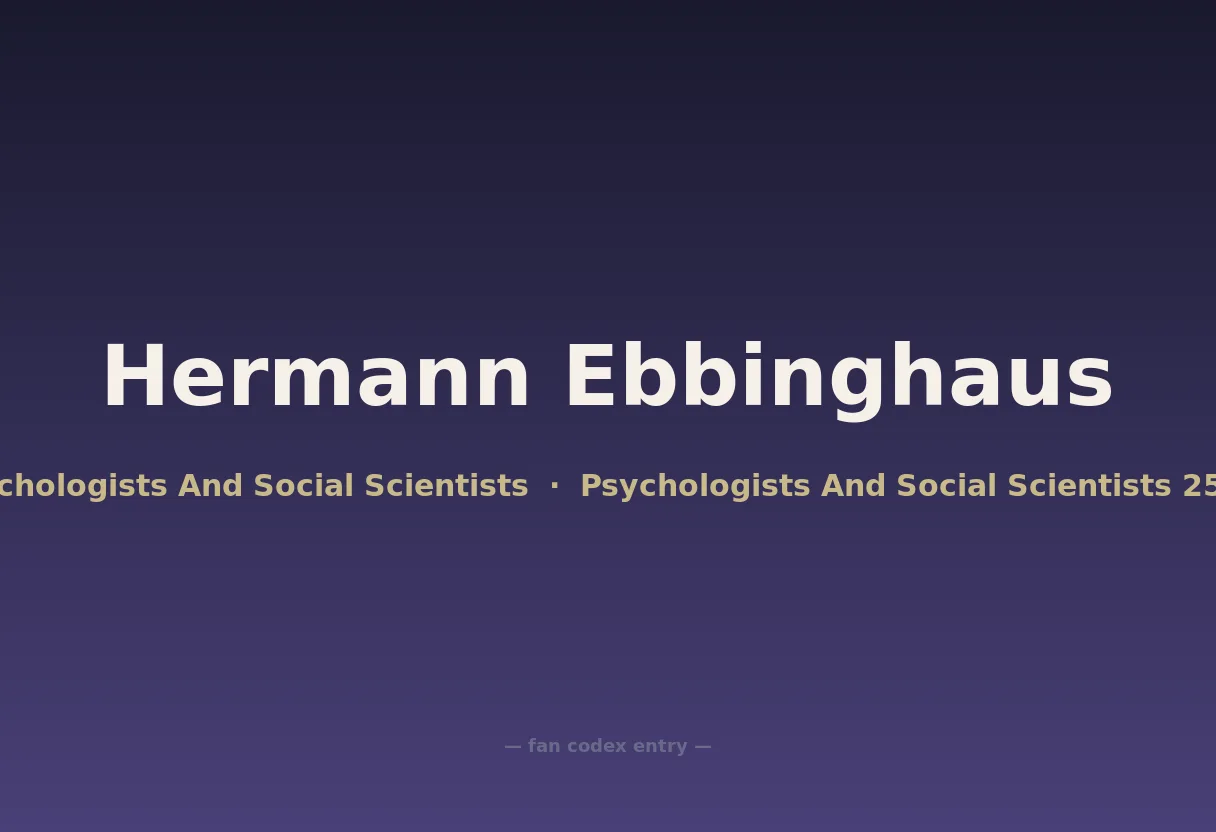 Hermann Ebbinghaus