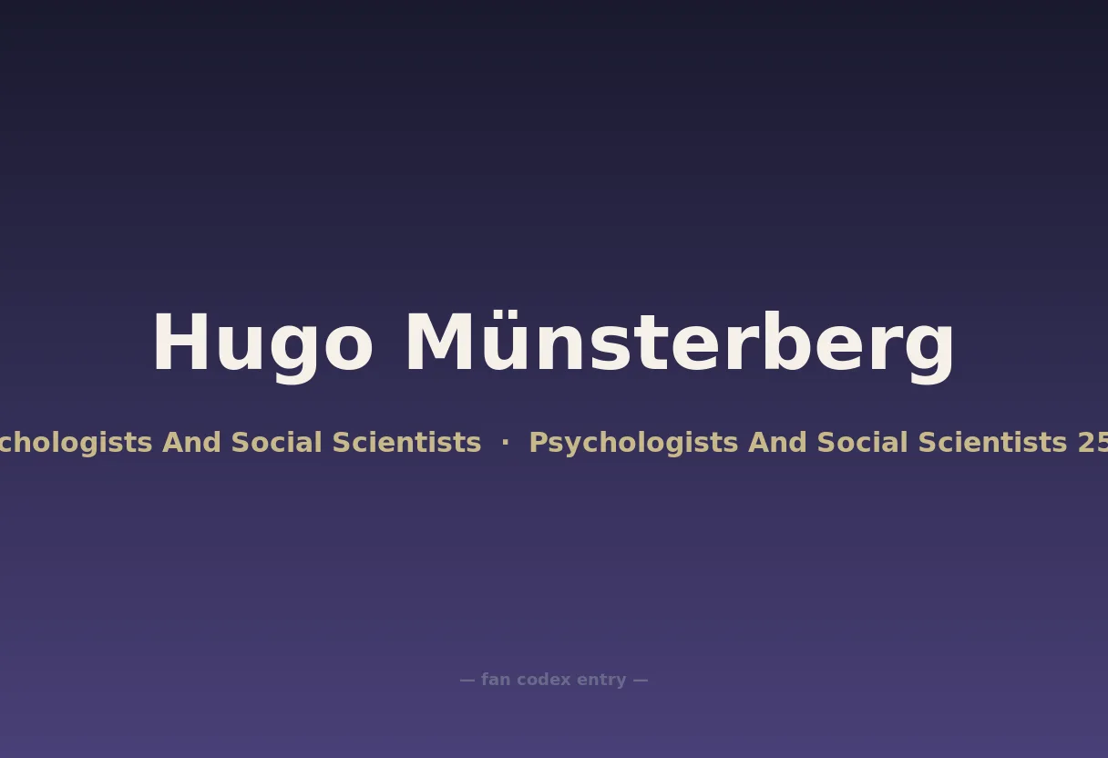 Hugo Münsterberg