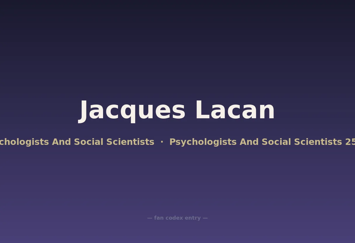 Jacques Lacan