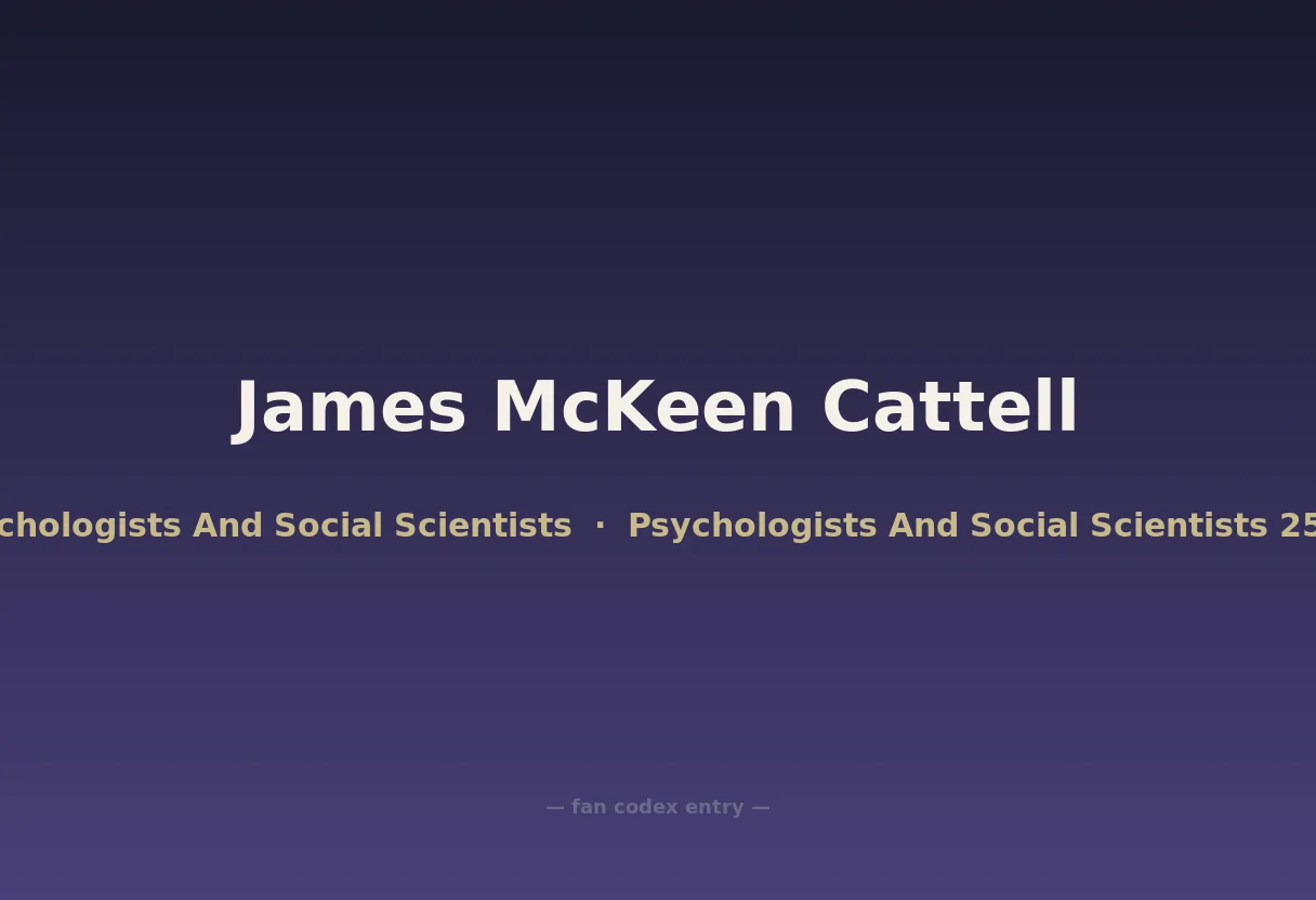 James McKeen Cattell